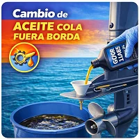 Cambio aceite cola fueraborda paso a paso